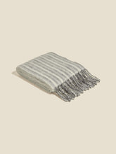 Load image into Gallery viewer, Aster Check Grey Stripe Alpaca Scarf-Scarves-Holzweiler-One Size-AKAT studio
