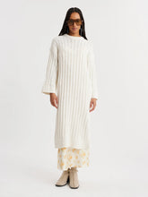 Load image into Gallery viewer, Foss Knit Organic Cotton Dress White-Dresses-Holzweiler-AKAT studio

