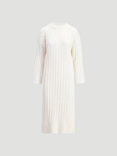 Load image into Gallery viewer, Foss Knit Organic Cotton Dress White-Dresses-Holzweiler-AKAT studio
