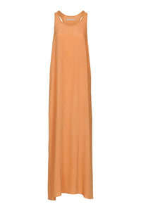 Darlene Cupro Dress Rust-Dresses-Humanoid-AKAT studio