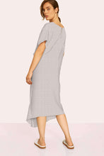 Load image into Gallery viewer, Maai Cotton Dress Onyx Stripe-Dresses-Humanoid-AKAT studio
