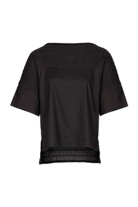 Sugan Cotton T-shirt Onyx-Shirts-Humanoid-AKAT studio