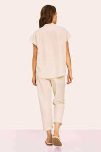 Trona Linen Blend Shirt Ivory-Shirts-Humanoid-AKAT studio