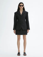 Load image into Gallery viewer, Wool Fitted Blazer Antracite Grey-Blazers-House of Dagmar-AKAT studio
