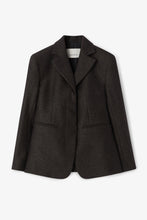 Load image into Gallery viewer, Wool Fitted Blazer Antracite Grey-Blazers-House of Dagmar-AKAT studio
