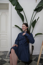 Load image into Gallery viewer, Nala Linen Dress Blue-Dress-Nala Label-AKAT studio
