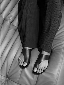 Rosa Leather Cutout Sandals Almond-Shoes-ATP atelier-AKAT studio