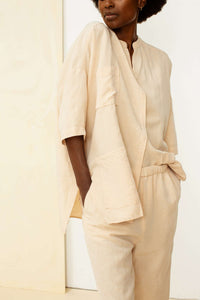 Ted Linen and Tencel Shirt Blossom-Trousers-Humanoid-AKAT studio