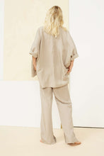 Load image into Gallery viewer, Thalia Stone Relaxed Fit Linen Trousers-Trousers-Humanoid-AKAT studio
