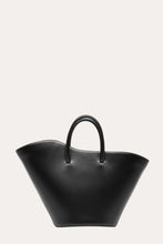 Load image into Gallery viewer, Open Tulip Tote Medium Black-Handbags-Little Liffner-AKAT studio
