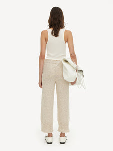 Simba High-Waist Linen Blend Trousers Wood-Trousers-By Malene Birger-AKAT studio