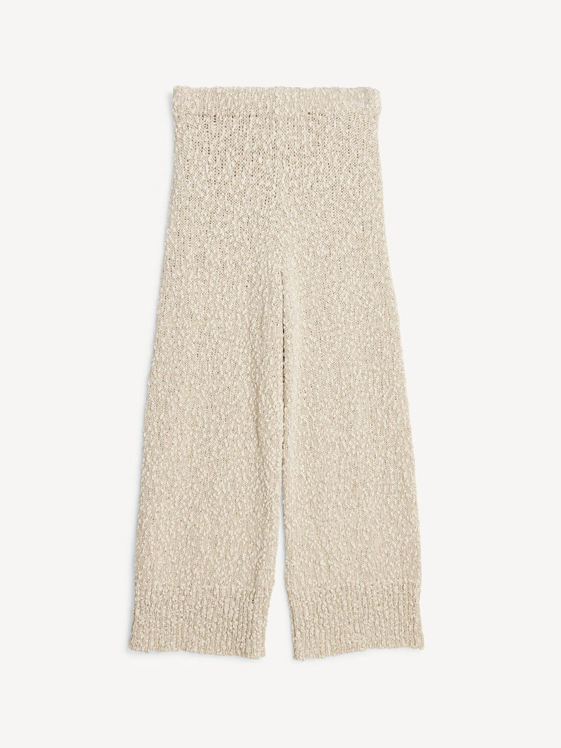 Simba High-Waist Linen Blend Trousers Wood-Trousers-By Malene Birger-AKAT studio